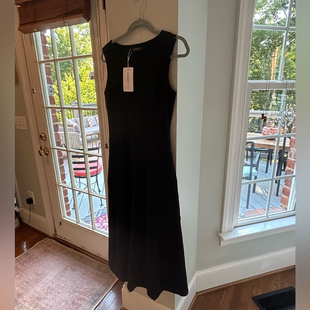 Sleeveless A-Line Midi Dress, Stretchy Knit, Formal Cocktail Wear NWT - Picture 12 of 12